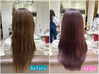 ロング カラー 艶カラー🩵中久保 舞優🩵のヘアスタイル