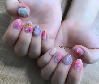 ネイル ツメトマツゲ .のネイルデザイン