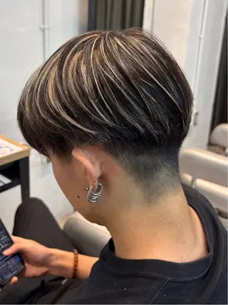 カラー メンズ メンズパーマ/ メッシュ📍ユリのヘアスタイル