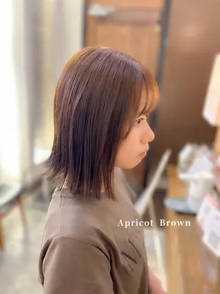 ミディアム カラー 🤍FLEAR 白濱 かえで🎀.⋆のヘアスタイル