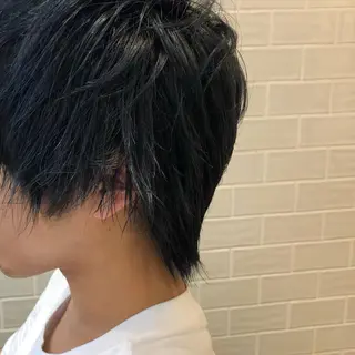 ショート カラー メンズ 艶カラー/韓国顔周り 🎀mamiのヘアスタイル