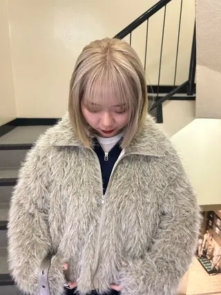 ショート カラー ☕️結【suii.】 ボブ/ヘアセット☕️のヘアスタイル