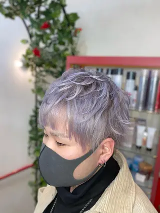 メンズ ゆぴ☾‪/推しカラー /ハイトーンのヘアスタイル