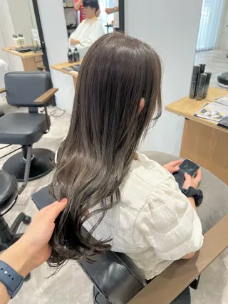 ロング カラー 黒阪 なみのヘアスタイル