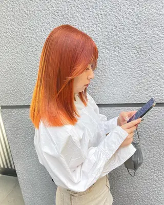 ミディアム カラー レイヤーカット/ボブ /縮毛矯正✨大輝のヘアスタイル