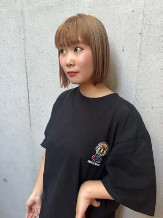 ショート カラー ボブ/ショート 吉田竣のヘアスタイル