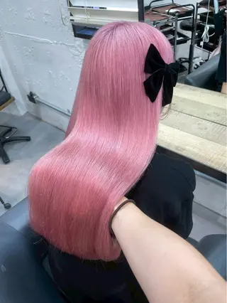 ロング カラー ハイトーンカラー💞 くるみ🎀のヘアスタイル