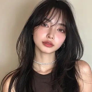 セミロング 縮毛矯正/レイヤー カット⭐️SHOTAのヘアスタイル