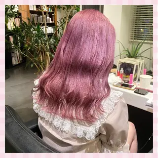 セミロング カラー 💗ガーリーヘア🎀 saki💗のヘアスタイル