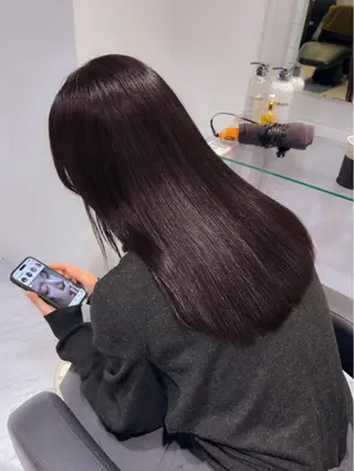 ロング カラー 表参道♡暗髪^ྀི 艶カラー♡アユミのヘアスタイル