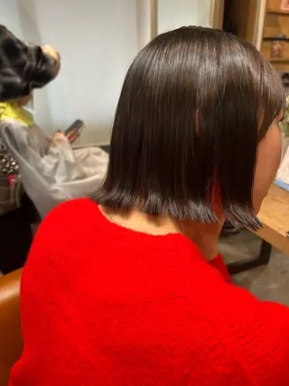 ショート ボブ/暖色/透明 感カラー/Sachiのヘアスタイル