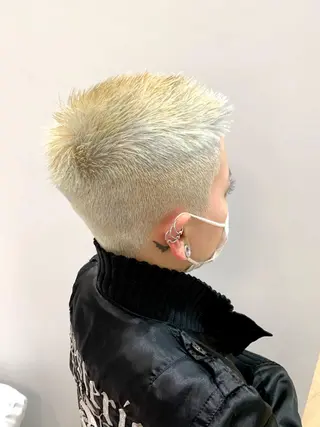 ショート カラー ✨メンズ✨ブリーチ✨ MASAのヘアスタイル