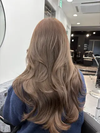 ロング カラー Ardore 韓国風カラー大阪のヘアスタイル