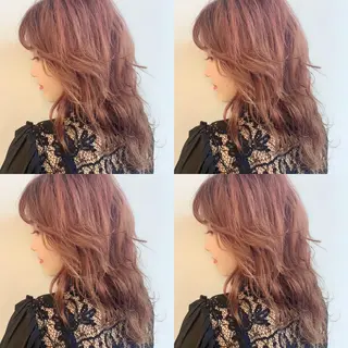 ミディアム 透明感/オリーブ/ グレージュ/YUKAのヘアスタイル