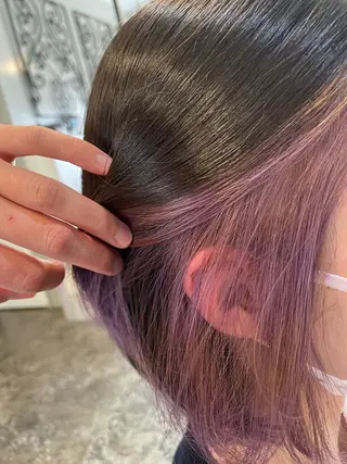 ショート カラー パーマ ヘアアレンジ メンズ 表参道Lise おおいしおりのヘアスタイル