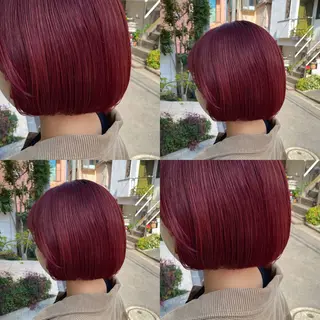 ショート カラー グレージュ/透明感/ 韓国ヘア/RISAのヘアスタイル