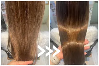 セミロング メンズ ヘアアレンジ カラー キッズ パーマ re;　nown 阿倍野区昭和町店のヘアスタイル