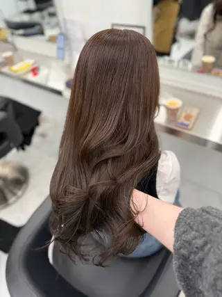 ロング カラー 韓国風暗髪ヘア🤍 🫧MIREIのヘアスタイル