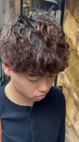 パーマ メンズ 【gemini店長】 メンズ特化中野稜平のヘアスタイル