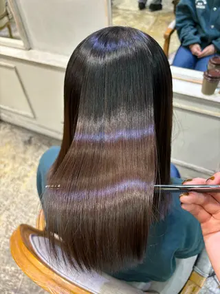 ミディアム ⭐️ 美髪矯正 透明感 ⭐️ユウキのヘアスタイル