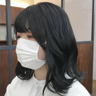 ミディアム カラー ✂︎ウルフ・ショート ✂︎MIKUNIのヘアスタイル