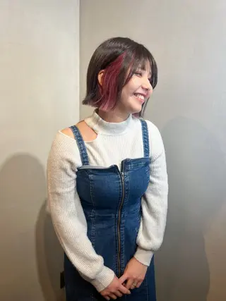 ショート カラー Aya/四条烏丸/ インナーカラーのヘアスタイル