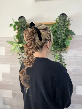 ロング ヘアアレンジ ヘアセット/卒業式 袴着付け✨清水玲歌のヘアスタイル