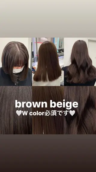 ロング カラー 愛結 暖色カラー🎀🩰のヘアスタイル