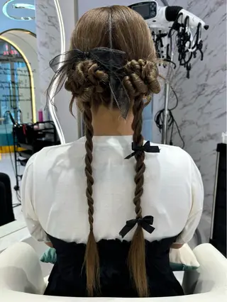 ロング ヘアアレンジ eclala所属・後藤 瑠菜のヘアスタイル