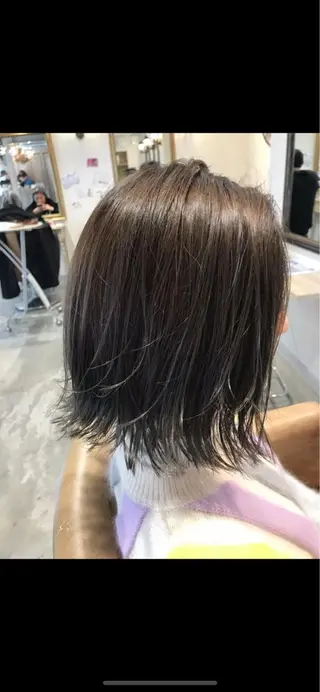 ミディアム カラー ヘアアレンジ 韓国♡ワンホン系 ♡YURIのヘアスタイル