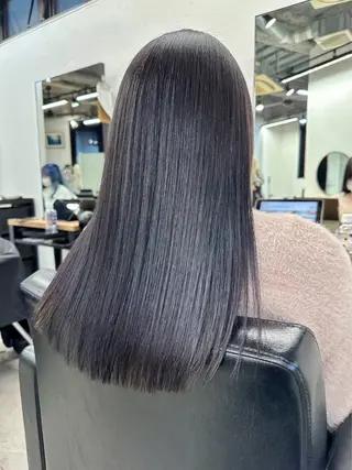 ロング カラー 🫐寒色系カラー 🫐ヤマナカリリカのヘアスタイル