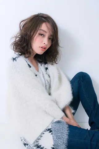 ミディアム ba-boo 熊本のヘアスタイル