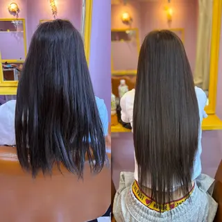 ロング チビ編み込みエクステ どぅ〜す/YUIのヘアスタイル