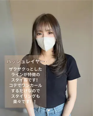 セミロング カラー MILI HAIR所属・韓国ヘア🇰🇷 RYOTAのヘアスタイル
