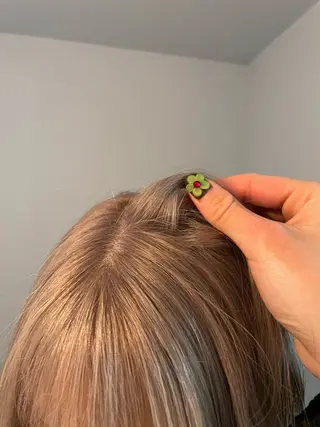 ロング カラー カットモデル/ ハイトーン/ゆうあのヘアスタイル