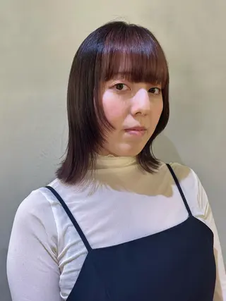 ロング カラー パーマ ヘアアレンジ GO TODAY シェアサロン 表参道Flos店所属・nishi fuyumiのヘアスタイル