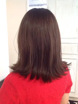 セミロング カラー 榎園 由美のヘアスタイル