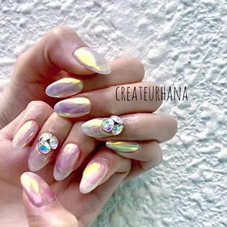 ネイル クレアトゥール華 都賀店所属・三橋 結菜のネイルデザイン