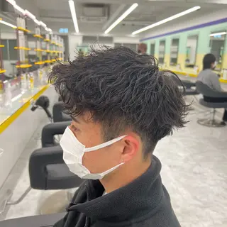 ショート カラー パーマ ヘアアレンジ メンズ キッズ 🔷横浜1のパーマ 職人🔷将太郎のヘアスタイル
