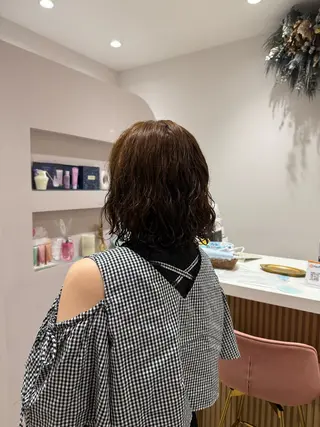 ミディアム パーマ RosierBlue 工藤のヘアスタイル