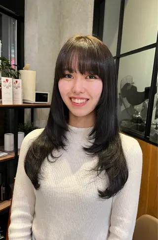 ロング カラー ヘアアレンジ yuuri🎀/大宮 /韓国ヘア/レイヤーのヘアスタイル