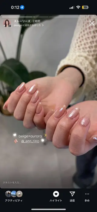 ミディアム Nail Salon enn所属・🎀RINA🎀 ennのネイルデザイン