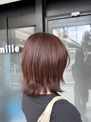 ミディアム カラー 透明感カラー/パーマ 🌀アオノのヘアスタイル