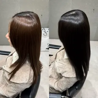 ミディアム カラー 髪質改善ヘアケア 艶髪特化/上田のヘアスタイル