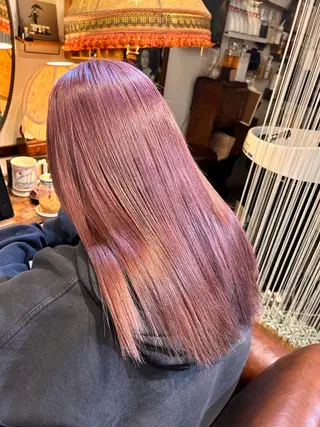 ミディアム カラー 清水千優/パーマ/透 明感カラー/メンズのヘアスタイル