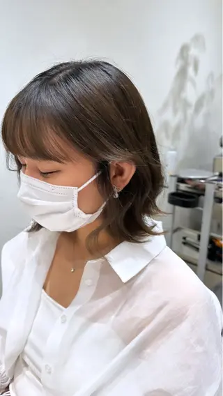 ミディアム カットモデル募集 ミネのヘアスタイル