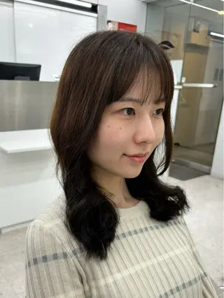 セミロング 🍐シャドウパーマ メンズ特化/守岡🍐のヘアスタイル