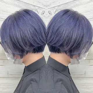 ショート カラー ヘアアレンジ 枝毛カット＆髪質改善 満足NO.1岡しゃんのヘアスタイル