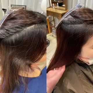 セミロング 六本木縮毛矯正/髪質 改善/LOANA鈴木のヘアスタイル