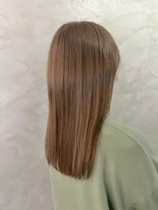 セミロング カラー FUJINO RYOのヘアスタイル